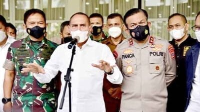 Gubernur Edy Pimpin Rapat Penanganan Covid-19 Jelang Nataru