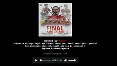 Website Resmi PSSI Diretas Usai Kalah dari Thailand