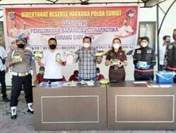 Ditresnarkoba Polda Sumut Musnahkan Sabu Seberat 7.270,77 Gram