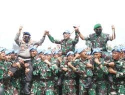 Kapoldasu Hadiri Pemberangkatan Satgas BGC TNI Konga XXXIX-D Yonif Mekanis 121/MK