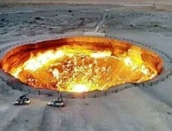 Misteri ‘Gerbang Neraka’ di Padang Pasir Karakum Turkmenistan
