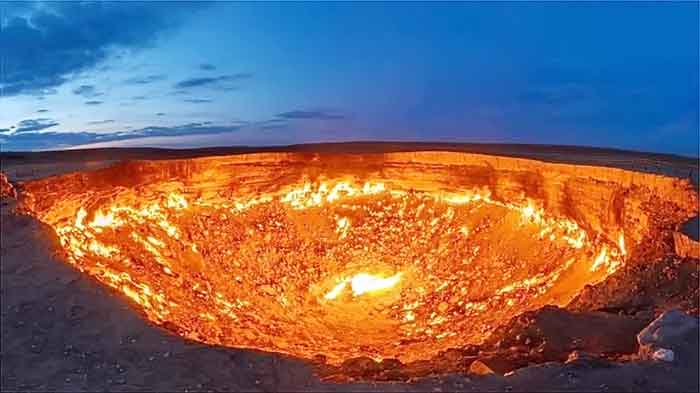 Misteri 'Gerbang Neraka' di Padang Pasir Karakum Turkmenistan