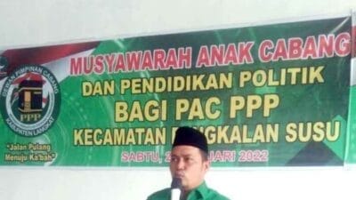 PPP Langkat Gelar Rapimcab di Kecamatan Pangkalan Susu