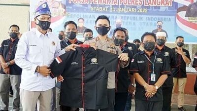 Pokja Pewarta Polres Langkat Resmi Dilantik Kapolres Danu Pamungkas