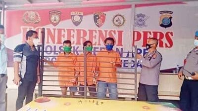 Polsek Medan Area Ringkus 3 Pelaku Komplotan ‘Pencuri Becak Hantu’