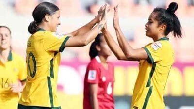 Timnas Garuda Pertiwi Digilas Australia 18-0 di Mumbai Football Arena
