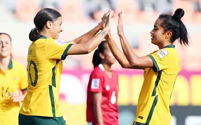 Timnas Garuda Pertiwi Digilas Australia 18-0 di Mumbai Football Arena