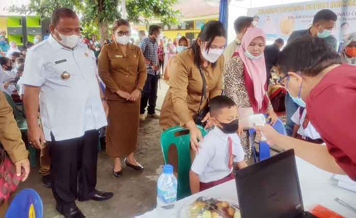 Vaksinasi Massal Pelajar SDN Digelar di Tiga Kecamatan Langkat