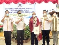 Bupati Eddy Berutu Hadiri Musda dan Pelantikan LPM Dairi Masa Bakti 2022 -2027