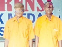 2 Pria Diciduk Unit Reskrim Polsek Medan Area