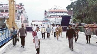 Kapoldasu Dampingi Presiden Jokowi Resmikan 7 Pelabuhan Penyeberangan dan 4 KMP