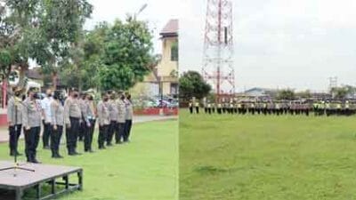 Kapolresta Deliserdang Pimpin Apel PAM Jalur Pulang Kunker Presiden RI