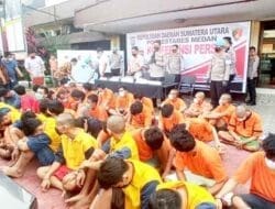 Polrestabes Medan Bekuk 48 Pelaku Pencurian