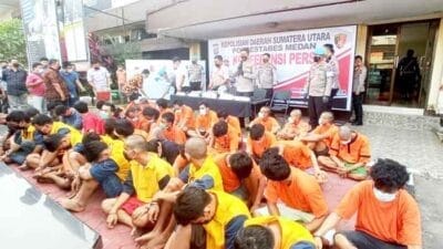 Polrestabes Medan Bekuk 48 Pelaku Pencurian
