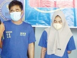 Polrestabes Medan Ciduk Pasangan Suami Istri Pengedar Sabu