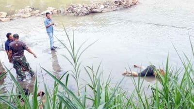 Polsek Galang Evakuasi Mayat di Aliran Sungai Ular Kecamatan Galang