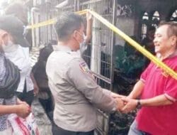 Polsek Medan Helvetia Santuni Korban Kebakaran