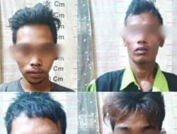 Polsek Tanjung Pura Amankan Empat Warga Maling Sawit