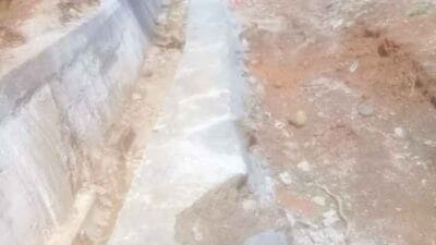 Proyek Parit Beton Panjang 342 M di Kecamatan Bahorok Kupak-Kapik dan Hancur