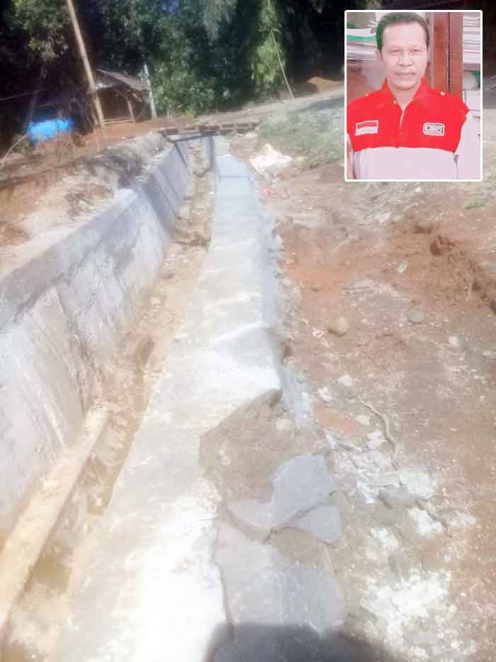 Proyek Parit Beton Panjang 342 M di Kecamatan Bahorok Kupak-Kapik dan Hancur