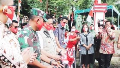 Bupati Dairi Resmikan Desa Kalang Simbara Jadi Kampung Pancasila