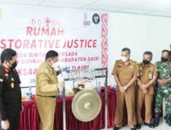 Bupati Eddy Berutu Resmikan Rumah Restorative Justice