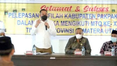 Bupati Pakpak Bharat Lepas Kafilah MTQ