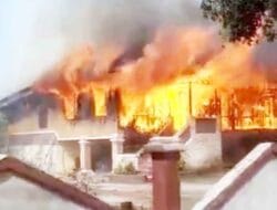 Kerajaan Istana Melayu Negeri Padang di Kota Tebing Tinggi Alami Kebakaran