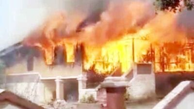 Kerajaan Istana Melayu Negeri Padang di Kota Tebing Tinggi Alami Kebakaran