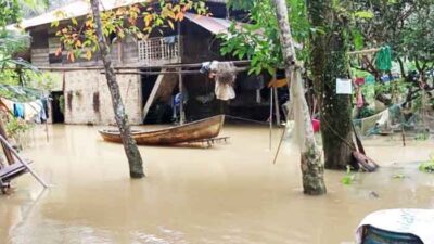 Luapan Banjir di Langkat Masih Rendam Permukiman Warga di Dua Kecamatan