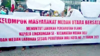 Masyarakat Tuntut Perekrutan Ulang Kepling di Kecamatan Medan Deli