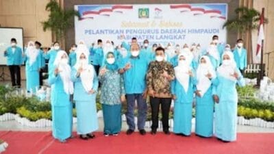 Syah Afandin Hadiri Pelantikan PD HIMPAUDI Langkat