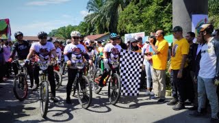 Wagubsu Bersama Plt Bupati Langkat Lepas Gravity Enduro North Sumatera Series 1