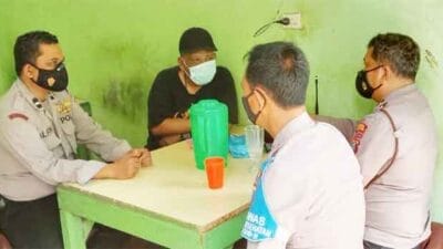 Wakapolsek Sipispis Beserta Kanit Provost dan Kanit Samapta Laksanakan Silaturahmi dan Temu Warga