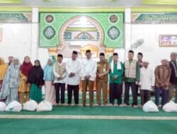 100 Paket Sembako Diserahkan Afandin & Baznas untuk Kaum Dhuafa