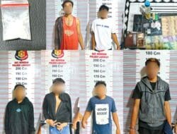 Enam Warga Terlibat Jaringan Narkoba Diamankan Reskrim Polsek Secanggang