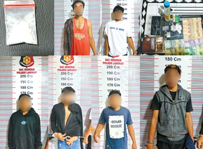 Enam Warga Terlibat Jaringan Narkoba Diamankan Reskrim Polsek Secanggang