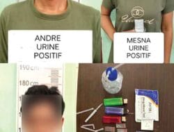Gerebek Kampung Narkoba di Langkat 4 Pelaku dan BB Turut Diamankan