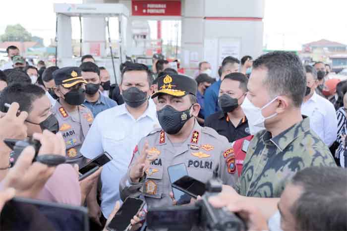 Kapolda Sumut Dampingi Menteri ESDM RI dan Dirut Pertamina Cek BBM