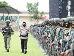 Kapolda Sumut Sambut Kepulangan 205 Personel Satgas Amole dari Papua