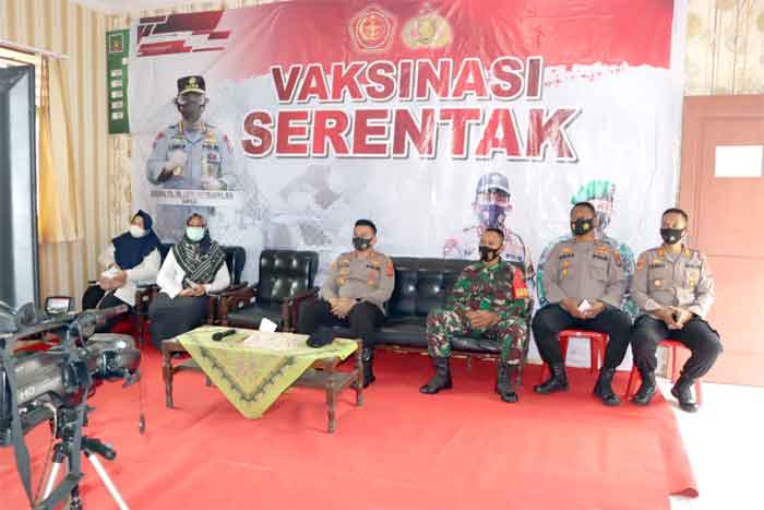 Kapolres Langkat Ikuti Zoom Meeting dengan Irwasum Polri