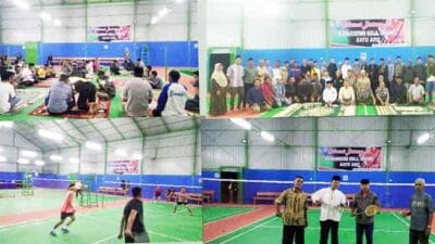Kehadiran 'Hall Onang' Badminton Alternatif Olahraga Terbaru di Pusat Kota Kabupaten Solok