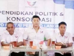 DPD Perindo Langkat Konsolidasi ke DPC Wilayah Teluk Aru