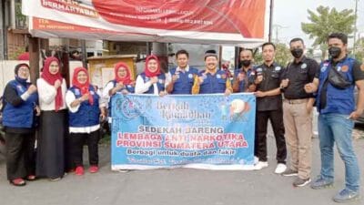 LAN Sumut Gelar Sedekah Bareng, Ajak Masyarakat Bersihkan Hati dan Diri dari Narkoba