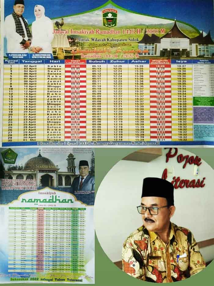 Imsakiyah Ramadhan Kemenag dan Pemkab Solok Membingungkan
