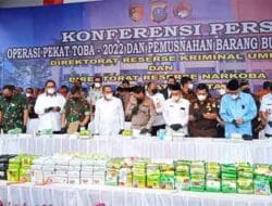 Polda Sumut Musnahkan Ratusan Kilogram Narkoba
