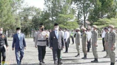 Wakil Bupati Pakpak Bharat Pimpin Apel Gelar Pasukan Operasi Ketupat Toba 2022