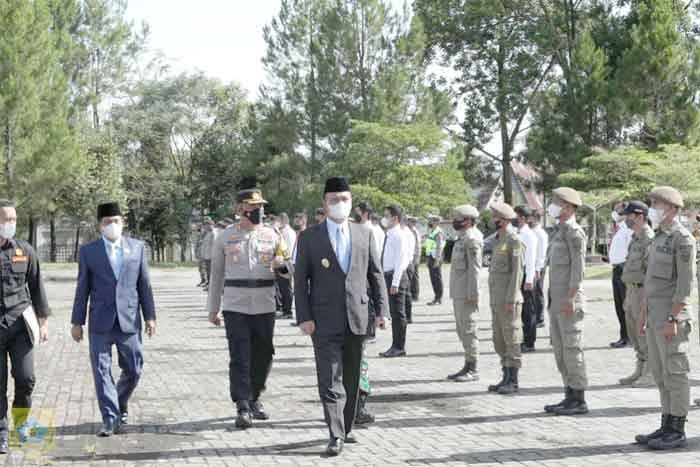 Wakil Bupati Pakpak Bharat Pimpin Apel Gelar Pasukan Operasi Ketupat Toba 2022