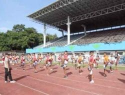 232 Casis Bintara Polri Ikuti Seleksi Jasmani di Stadion Unimed