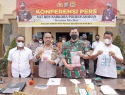 Kapolres Asahan Paparkan Kasus 1 Kg Sabu dan 280 Butir Pil Ekstasi
